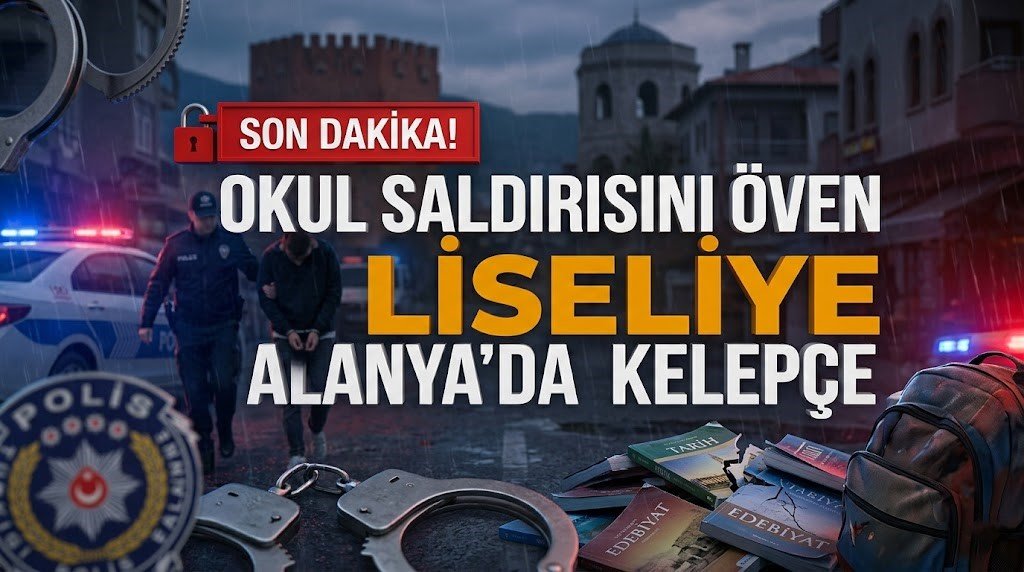 SON DAKİKA! Okul saldırısını öven liseliye Alanya’da kelepçe