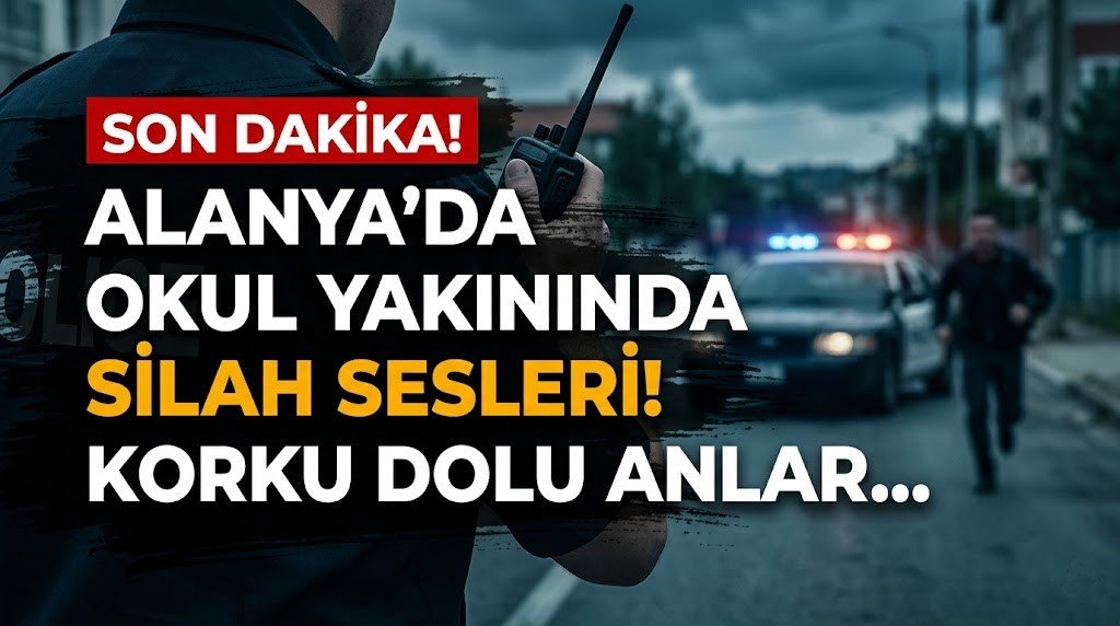 Alanya’da okul yakınında silah sesleri! Korku dolu anlar…