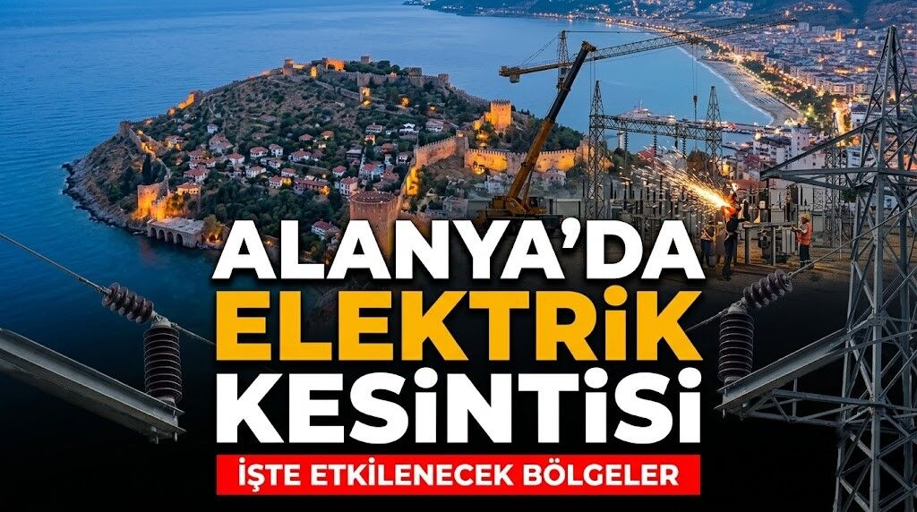 Alanya’da yarın saatlerce elektrik kesilecek