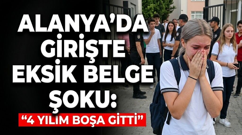 Alanya’da girişte eksik belge şoku: "4 yılım boşa gitti"