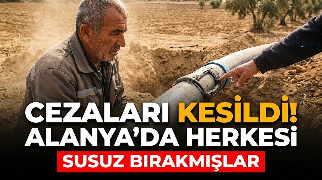 Cezaları kesildi! Alanya’da herkesi susuz bırakmışlar