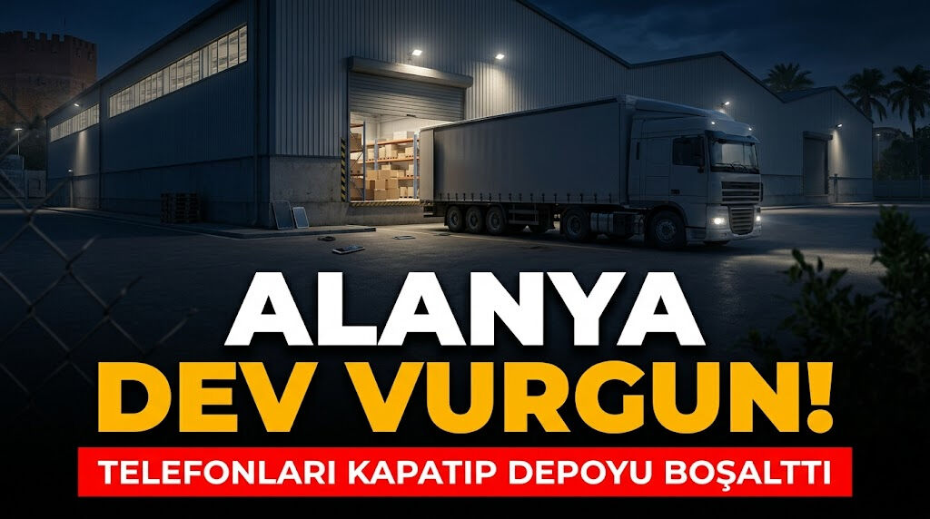 Alanya’da dev vurgun! Telefonları kapatıp depoyu boşalttı