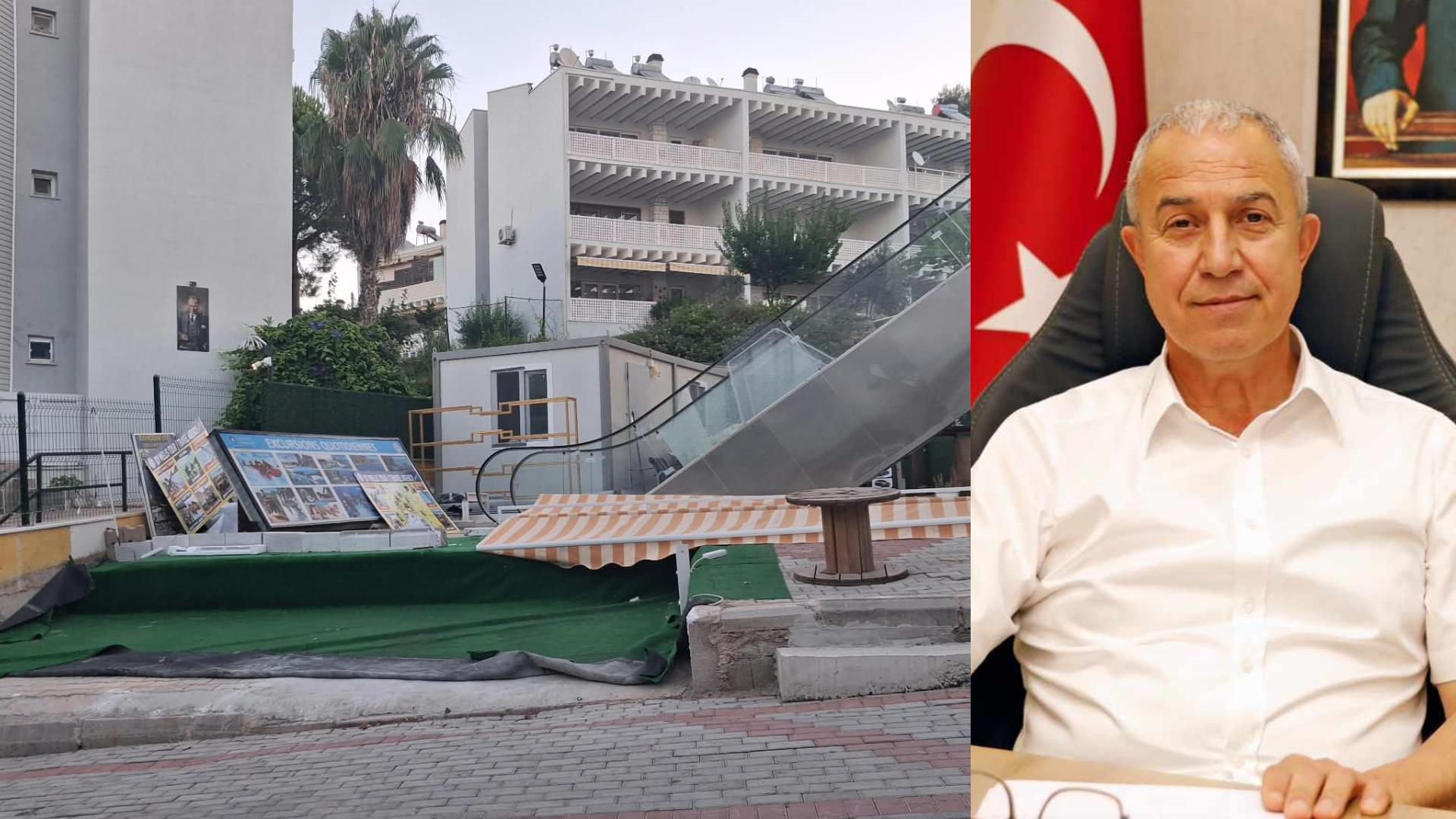 Özçelik’ten kaçak yapılara balyoz! Okurcalar’da kaçak işyeri yerle bir edildi