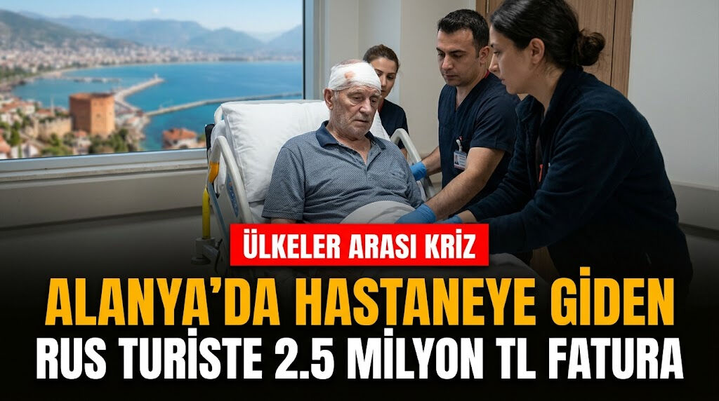 Alanya’da hastaneye giden Rus turiste 2.5 milyon TL fatura