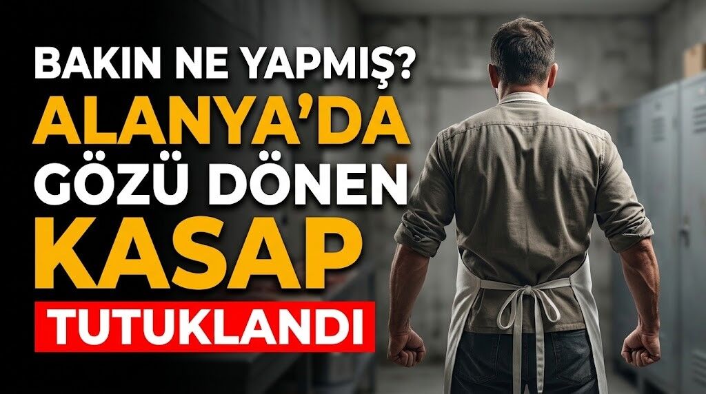 Bakın ne yapmış? Alanya’da gözü dönen kasap tutuklandı