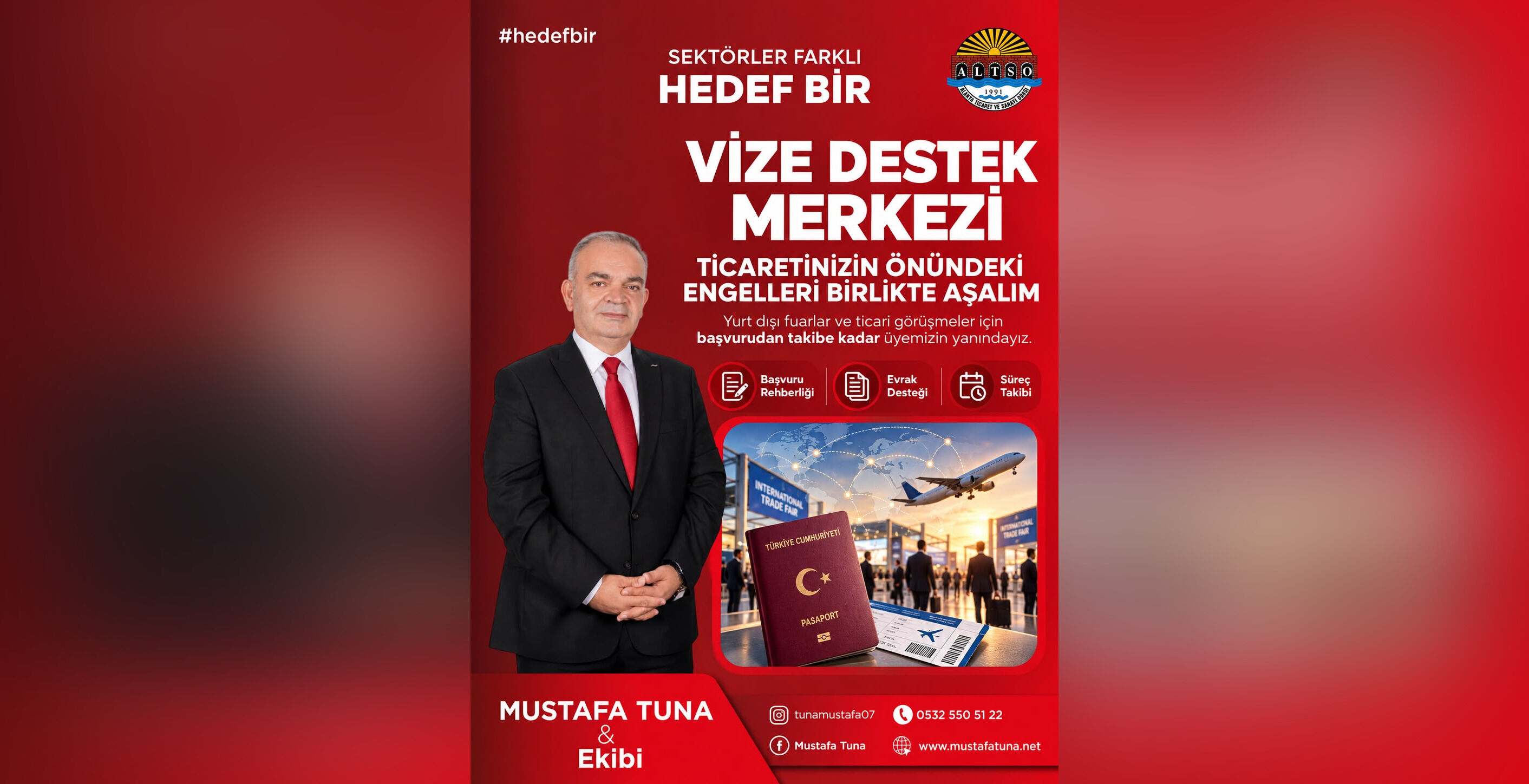Mustafa Tuna: “Üyemizin ticareti vize engeline takılmasın”