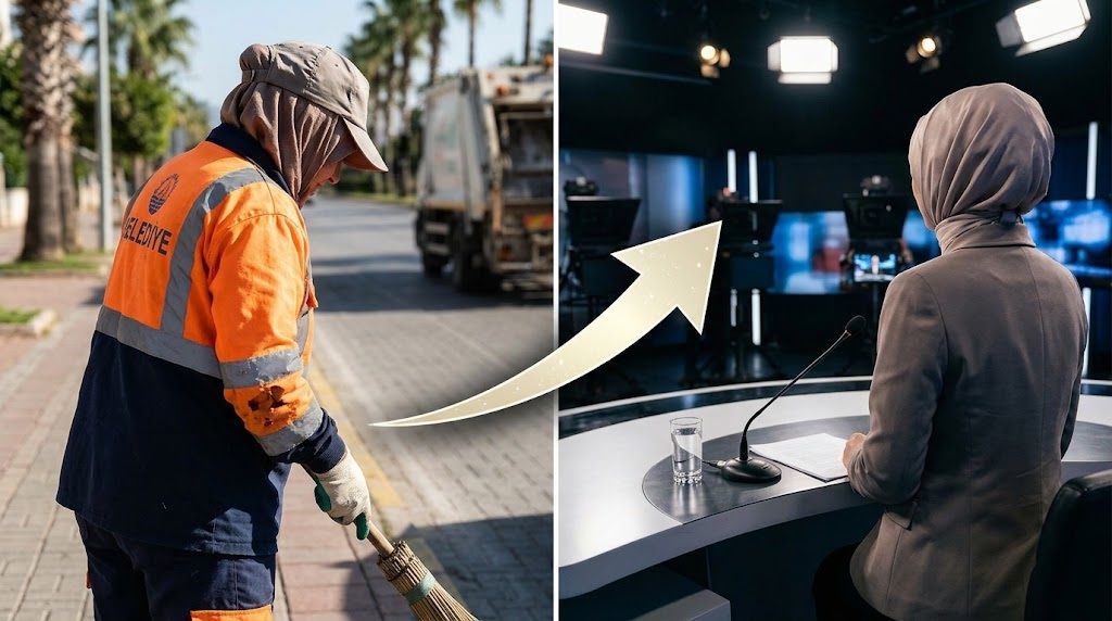 Antalya ve Alanya şaşkın: Temizlikçi girdi spiker çıktı